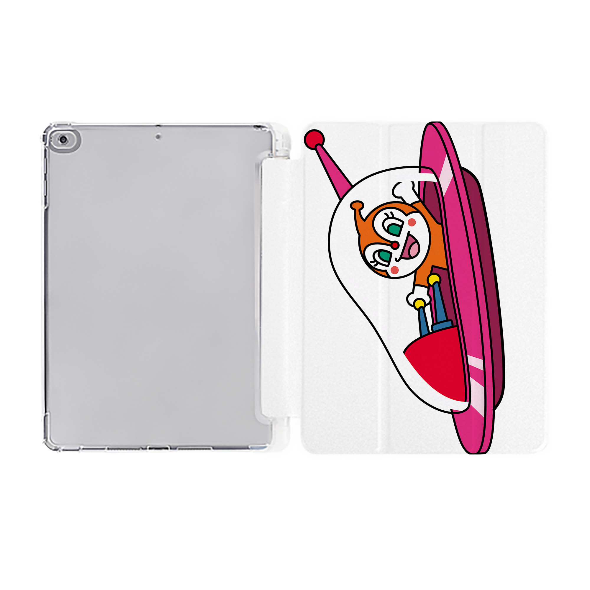 （画像用） アンパンマン Anpanman IPad ケース ペン収納付き 三つ折りスタンド PUレザー×シリコン 対応機種9.5/10.5/10.9インチ